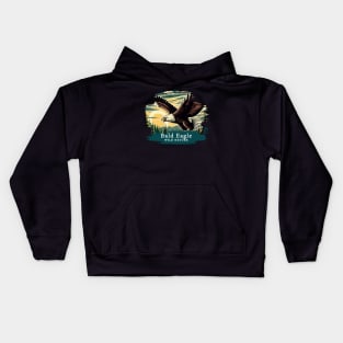 Bald Eagle - WILD NATURE - BALD EAGLE -7 Kids Hoodie